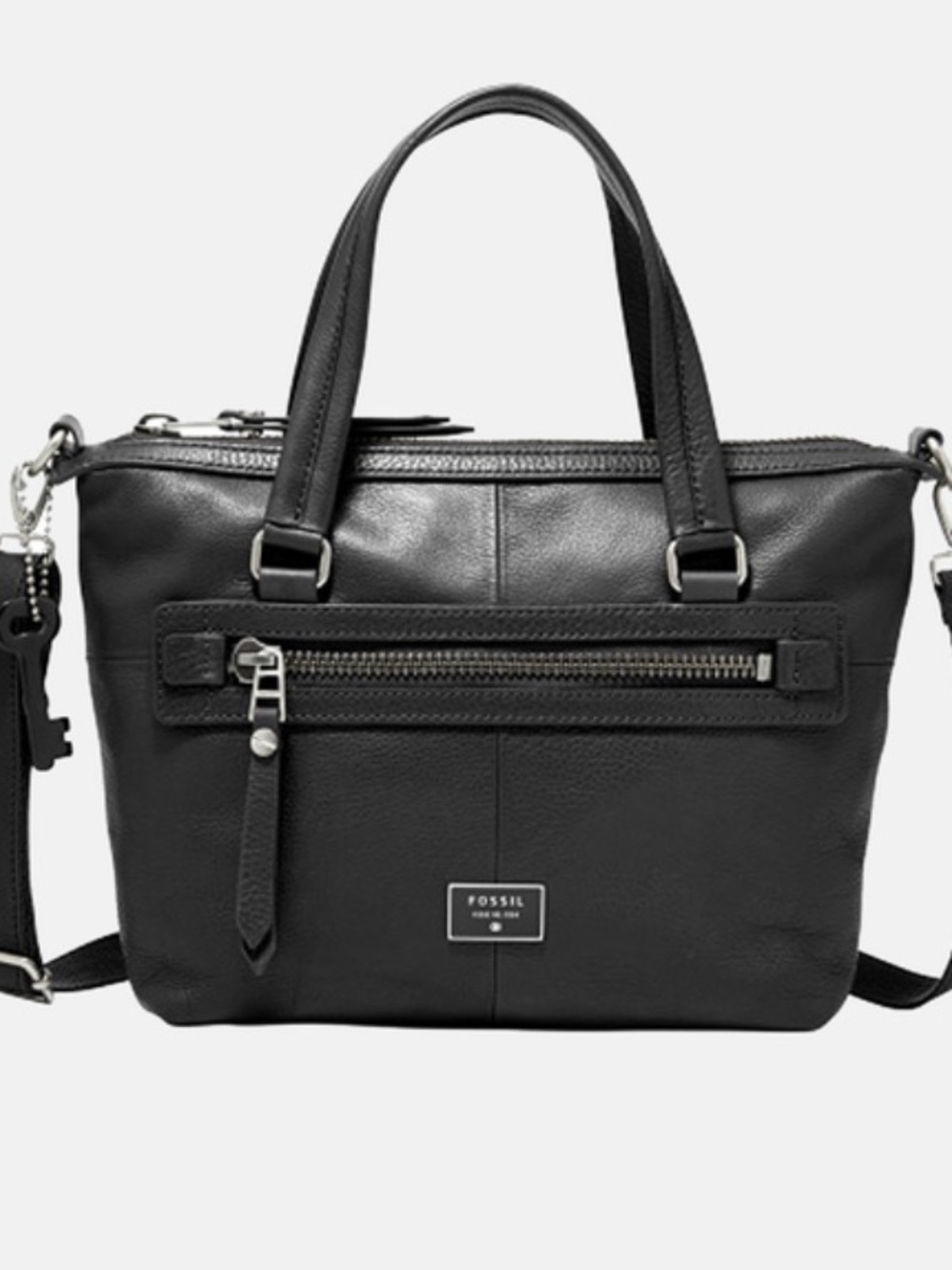 Fossil Dawson Satchel Crossbody in Black- like new condition